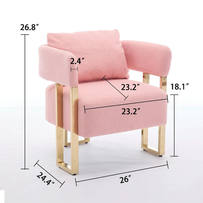 Modern 24.4 Upholstered Accent Chair (Set of 2)