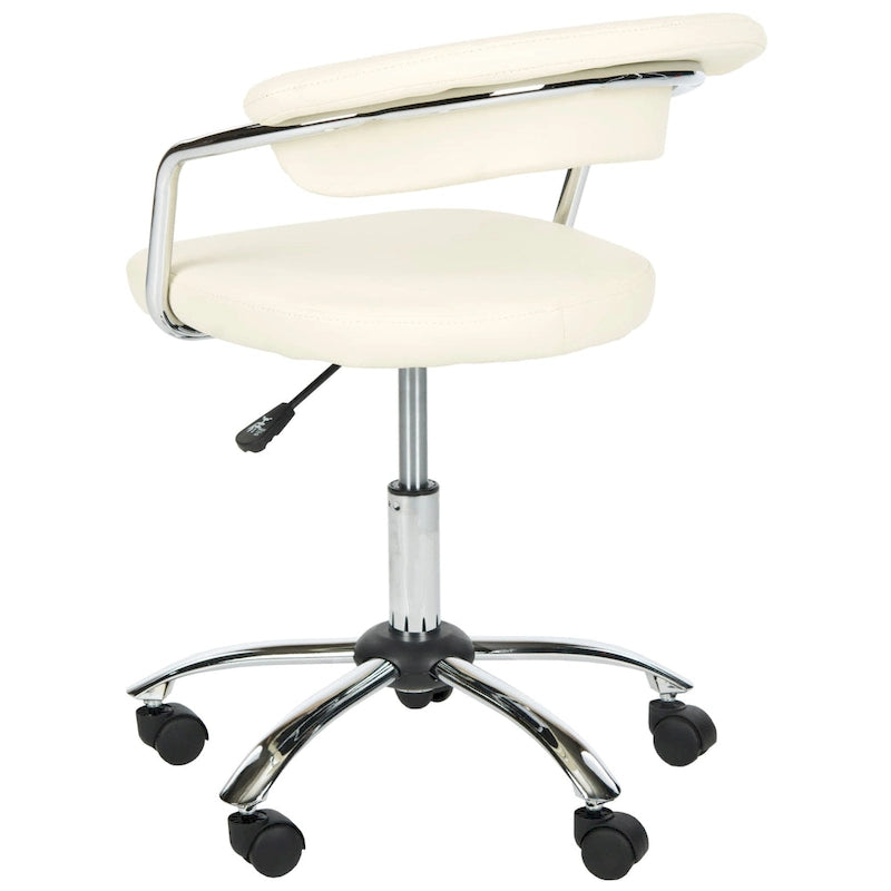 Silver Orchid Kelly Cream Desk Chair - 21W x 21D x 27H