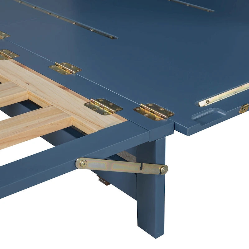 Queen Murphy Bed with Cabinet Design, Multi-Functional, 400lb Capacity