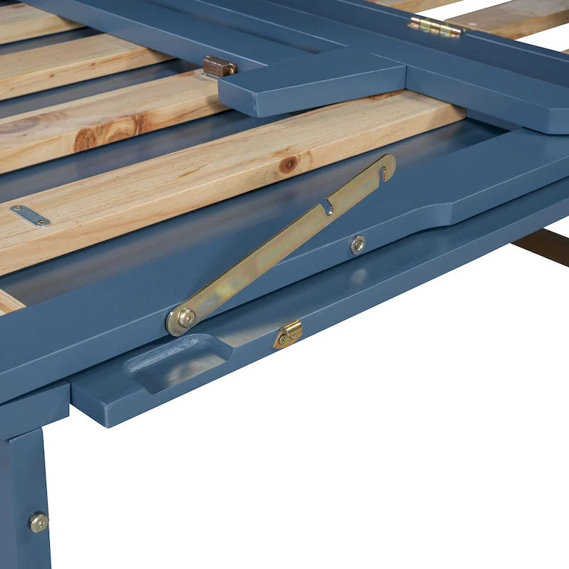 Queen Murphy Bed with Cabinet Design, Multi-Functional, 400lb Capacity