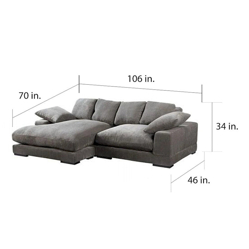 Reversible Contemporary Sectional Sofa