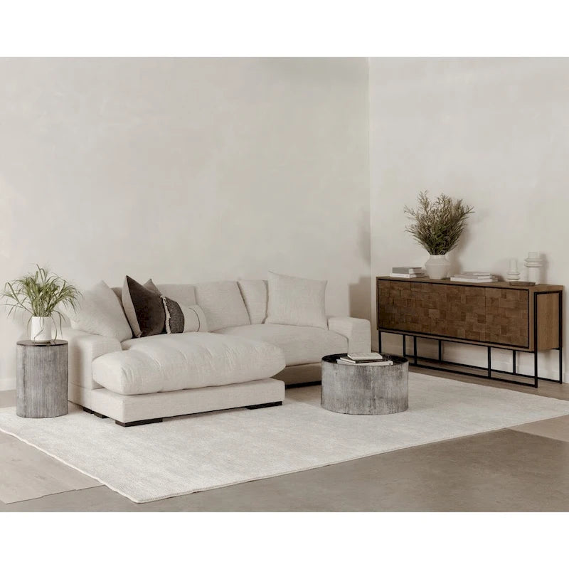 Canapé d'angle contemporain réversible
