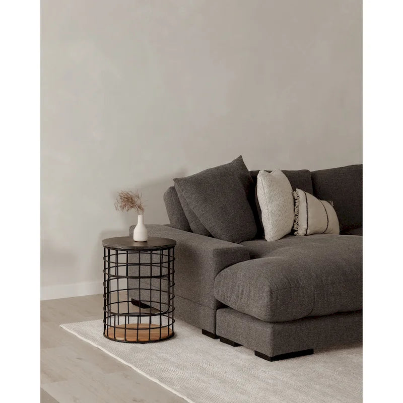 Canapé d'angle contemporain réversible