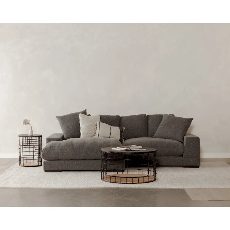 Canapé d'angle contemporain réversible