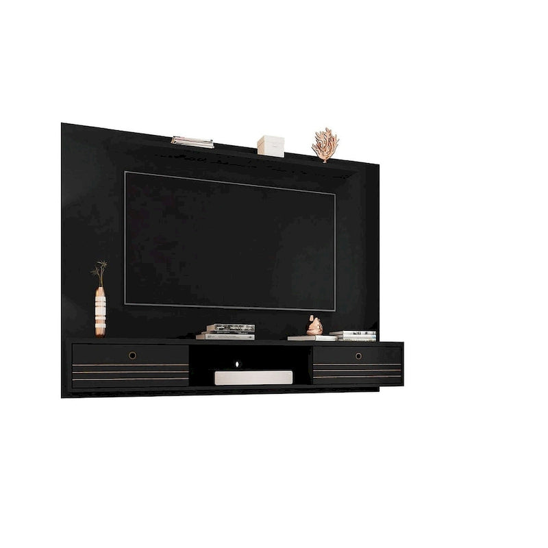 Meuble TV suspendu Mid-Century Modern en bois pour salon de 180 cm