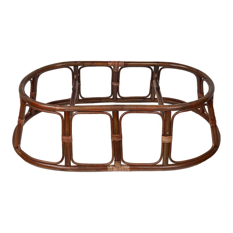 Bali Rattan Double Papasan Chair with Tapestry Cushion