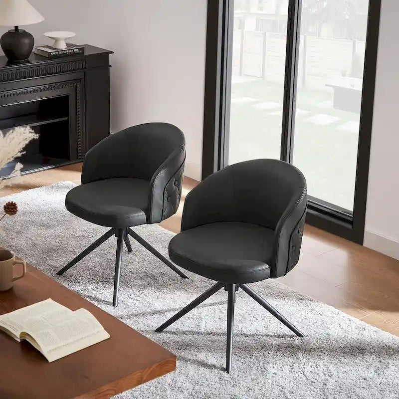 Chaise de bureau à domicile pivotante en similicuir