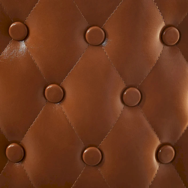 Chaise de bureau à domicile pivotante en similicuir