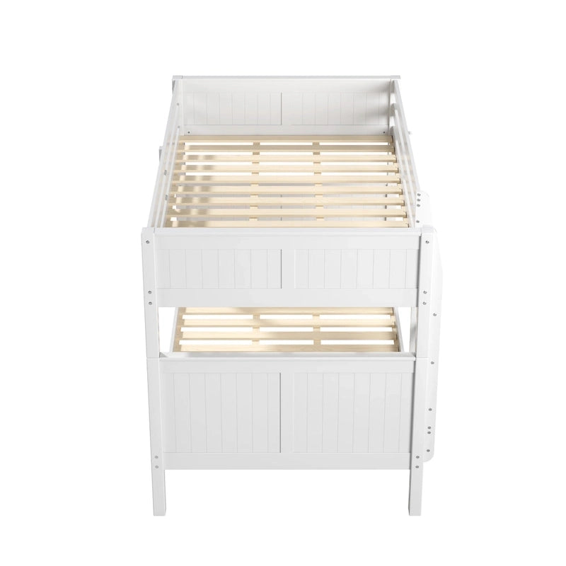 Full over Full Bunk Bed with Twin Trundle - Panel Headboard