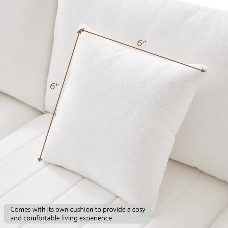 Canapé d'angle moderne 89*79 avec rayures verticales, 2 oreillers, canapé 5 places avec pouf convertible, diverses C