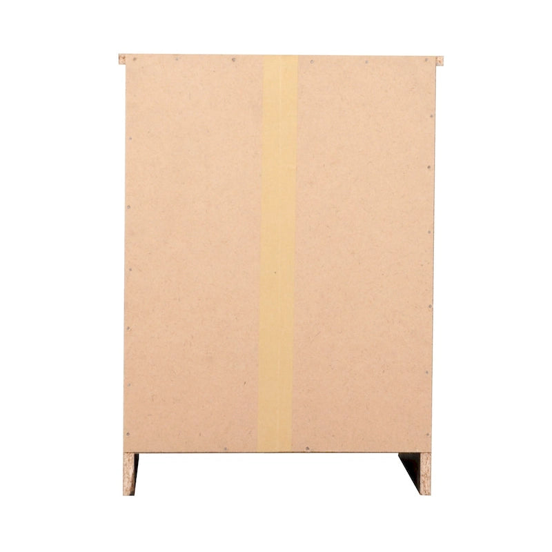 1-drawer and Cabinet Wood Nightstand