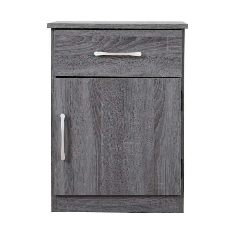 Table de chevet en bois 1 tiroir et placard
