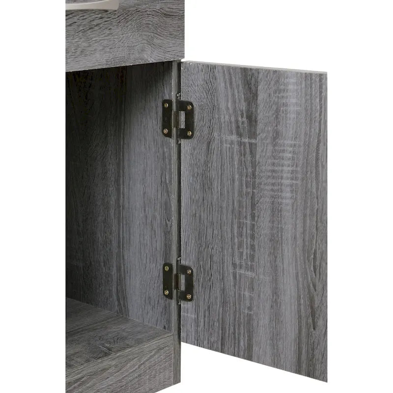 Table de chevet en bois 1 tiroir et placard