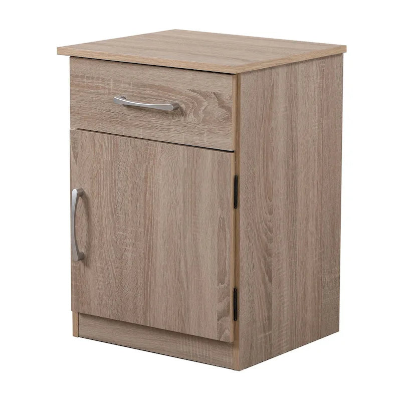 Table de chevet en bois 1 tiroir et placard