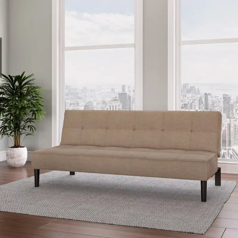 CorLiving Convertible Futon Sofa Bed with Textured Mattress