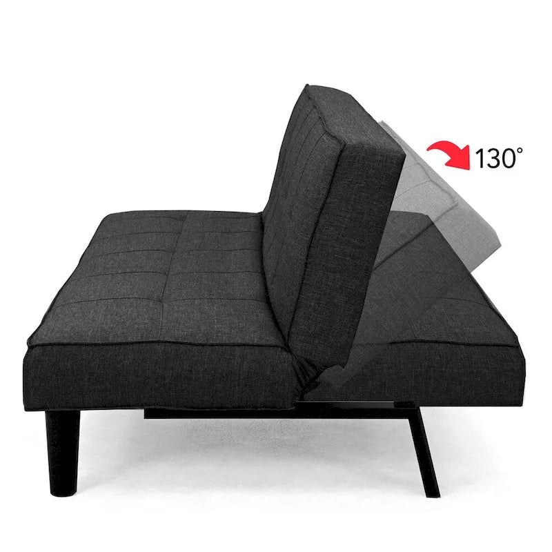 CorLiving Convertible Futon Sofa Bed with Textured Mattress