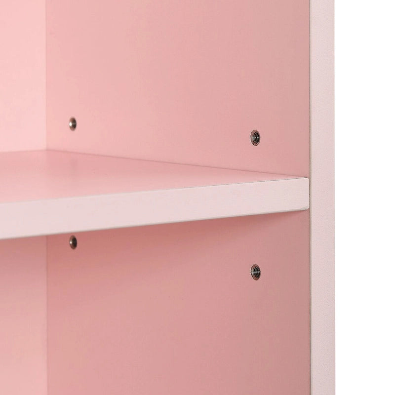 8-Tier Media Tower Rack,CD DVD Slim Storage Cabinet with Adjustable Shelves,Multi-functional double-decker bookcase