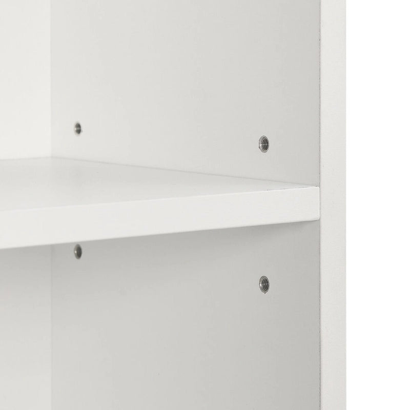 8-Tier Media Tower Rack,CD DVD Slim Storage Cabinet with Adjustable Shelves,Multi-functional double-decker bookcase