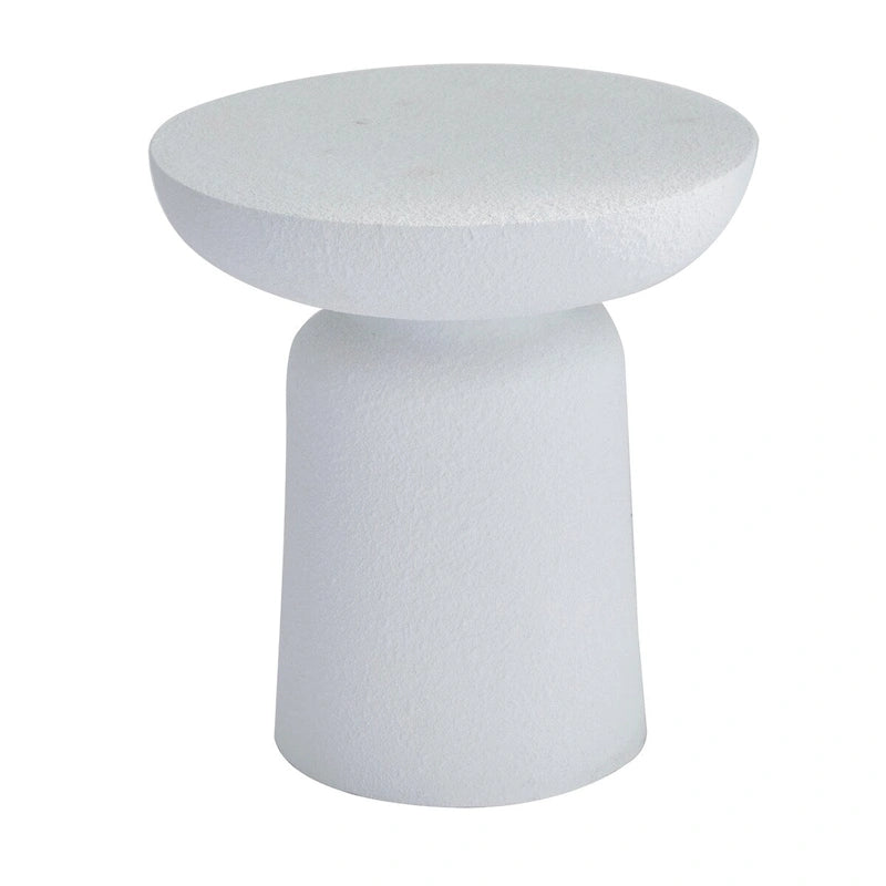 Magnesium Oxide Outdoor Accent Table - Dark Gray or White