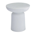 Magnesium Oxide Outdoor Accent Table - Dark Gray or White
