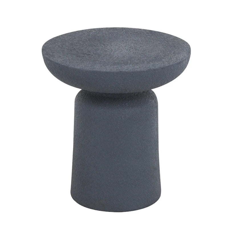 Magnesium Oxide Outdoor Accent Table - Dark Gray or White