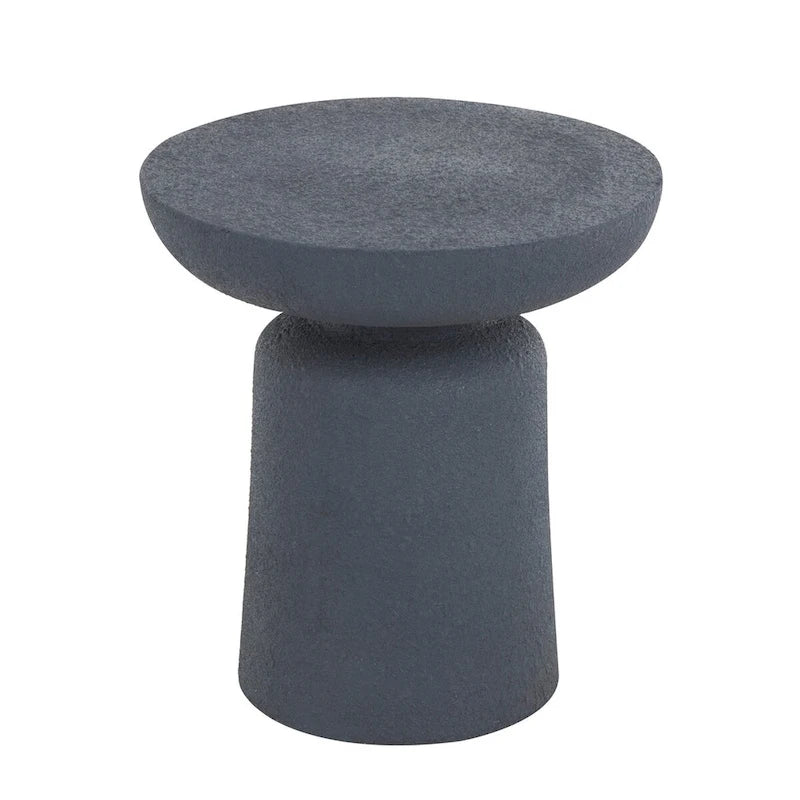 Magnesium Oxide Outdoor Accent Table - Dark Gray or White