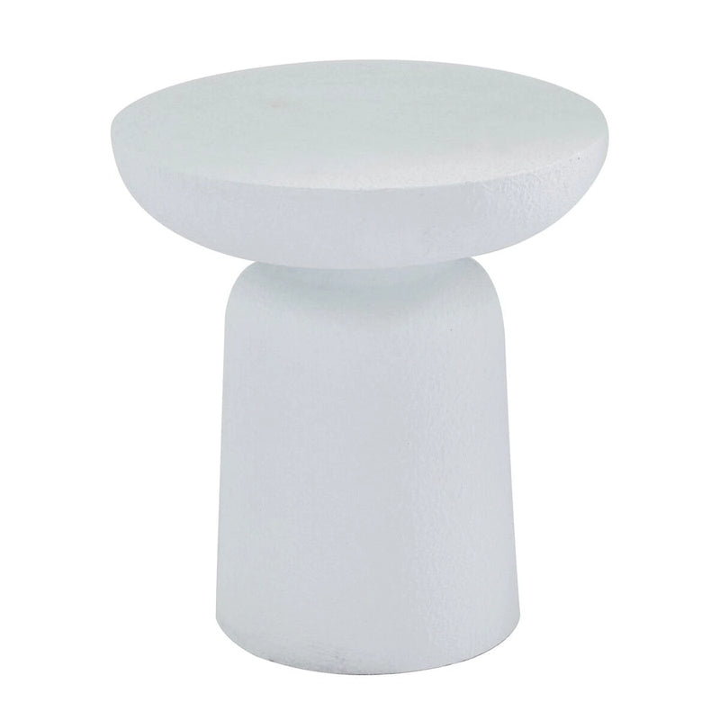 Magnesium Oxide Outdoor Accent Table - Dark Gray or White